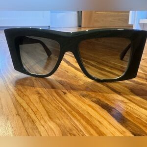 Bottega Veneta Rectangular Green Chunky Frame Designer Shades